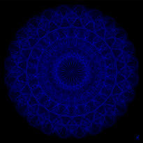 Blue mandala