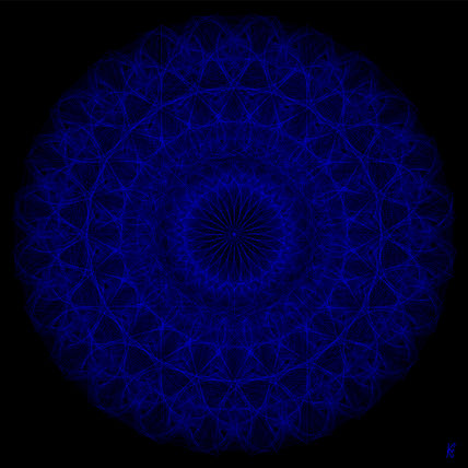 Blue mandala