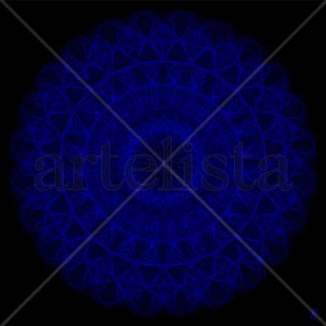 Blue mandala