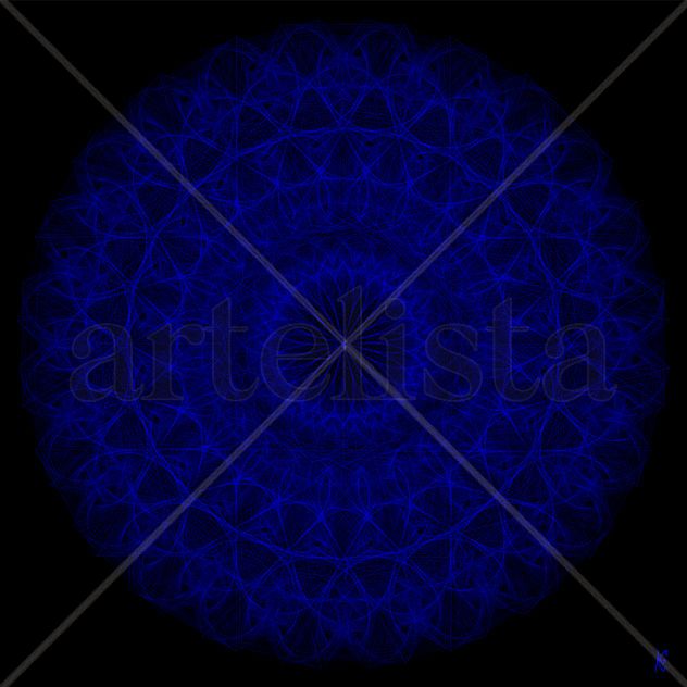 Blue mandala