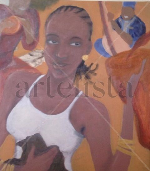 Fecc (bailar) Acrylic Canvas Figure Painting