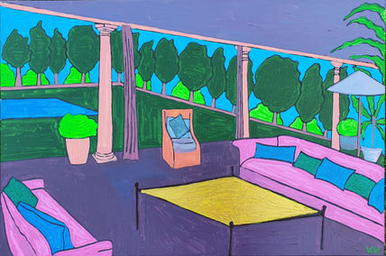 Terraza de una...