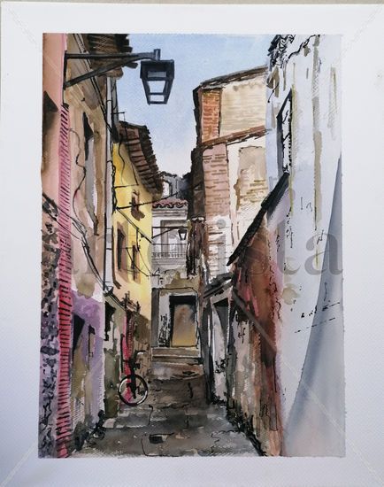 CALLEJÓN DE CALAHORRA Watercolour Paper Others