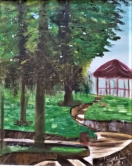 Parque Los Coquitos Oil Canvas Landscaping