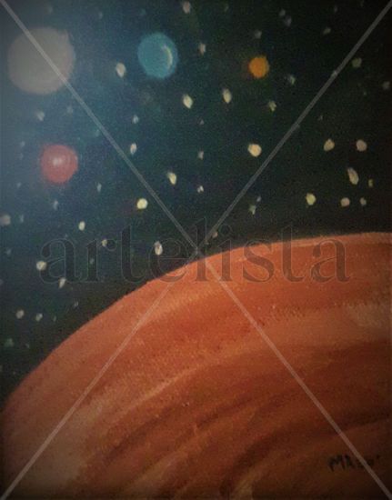 Planetas Oil Canvas Others