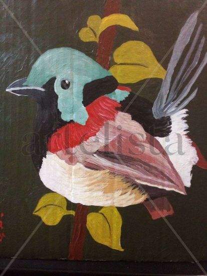 Pajarito multicolor2 Acrylic Others Animals