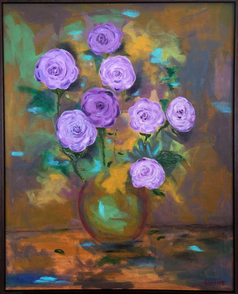 Jarrón con flores