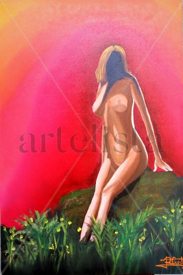 Bosque al Ocaso Oil Canvas Nude Paintings