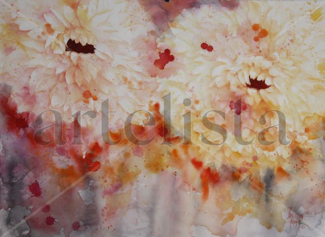 CR1 Watercolour Paper Floral Painting