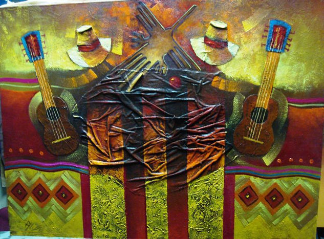 mis queridos musicos Oil Canvas Figure Painting