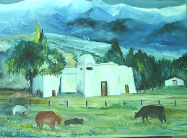 Al pie del Aconquija Oil Canvas Landscaping