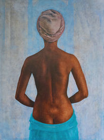 Woman with Pink Turban