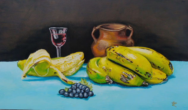 Bananos del cielo Oil Canvas Still Life Paintings