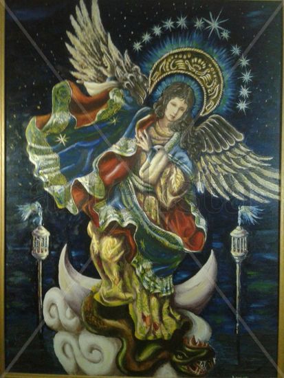 Virgen de Quito o del apocalipsis. Oil Canvas Others