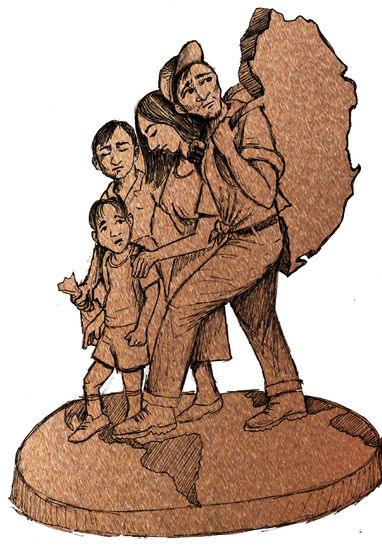 MIGRACION , LOS MIGRANTES. HONDURAS, johnny mcdonald pintor hondureño Pencil