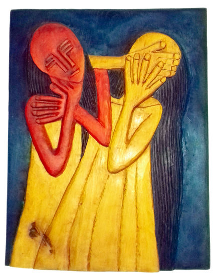 Pareja nº 13 Wood Figurative