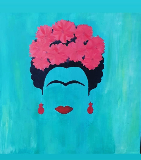 Frida Acrylic Canvas Portrait