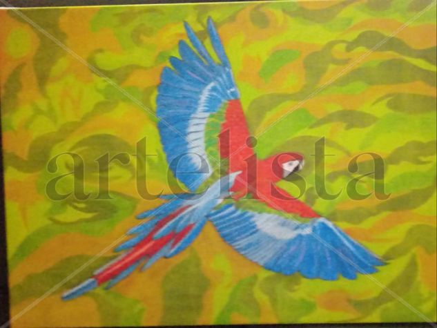 El papagayo Acrylic Canvas Animals