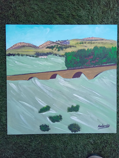 Riada en Puente del Obispo Acrylic Canvas Landscaping