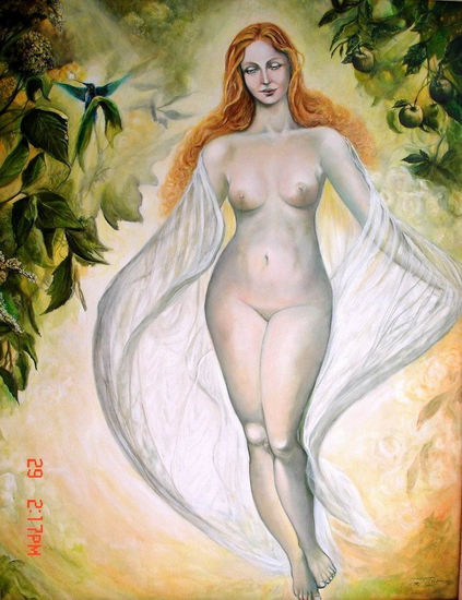 Regreso al Eden Oil Canvas Figure Painting