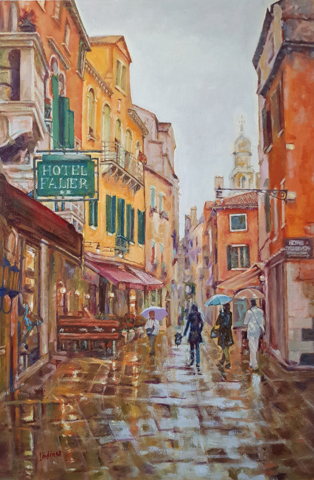 Día de lluvia en Venecia