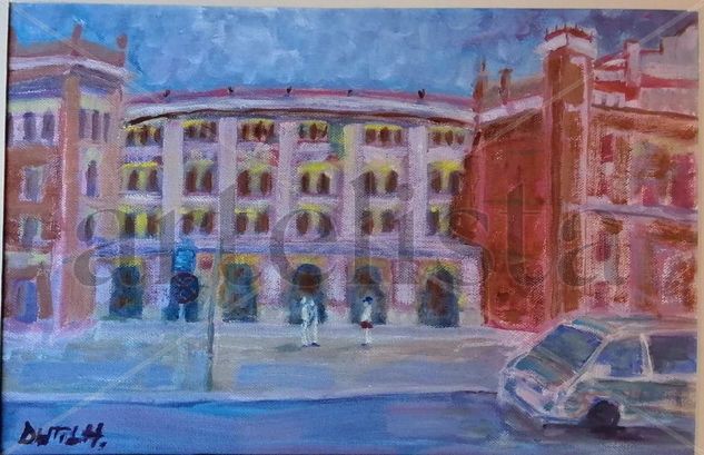 Plaza de las Ventas Oil Canvas Landscaping