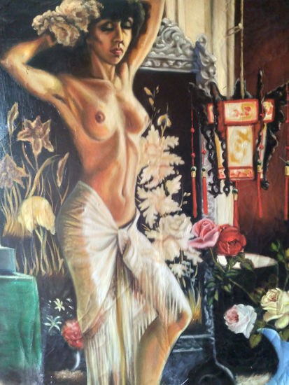 Penumbra Oil Canvas Nude Paintings