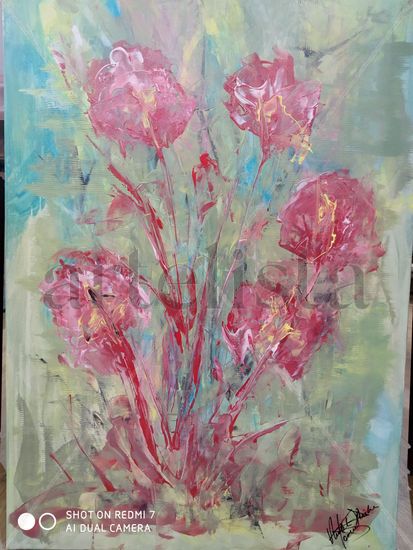 SOULS(ALMAS) Acrylic Canvas Floral Painting