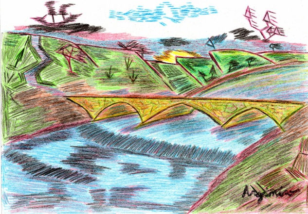 puente de tres ojos Graphite