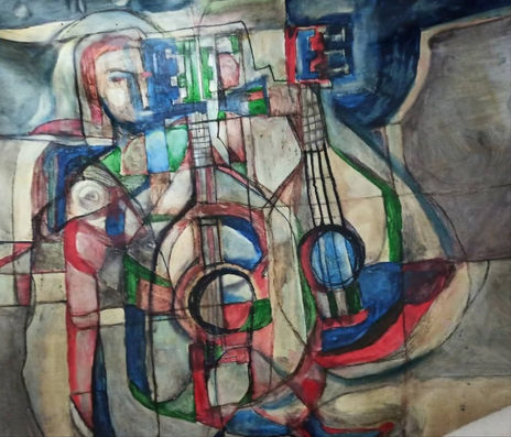Desnudo tocando...