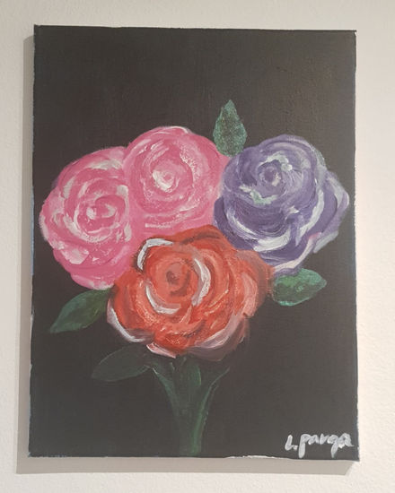 Floreado Acrylic Canvas Floral Painting