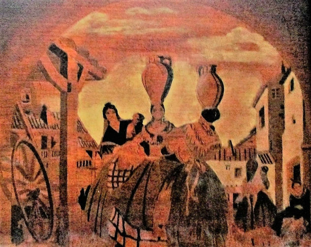 MUJERES CON CANTAROS