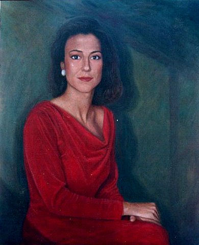 "Retrato de Chica" Oil Canvas Portrait