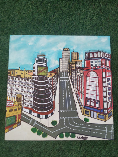 Gran Vía de Madrid Acrylic Canvas Others