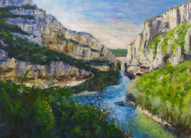 FOZ DE LUMBIER. NAVARRA Acrylic Canvas Landscaping