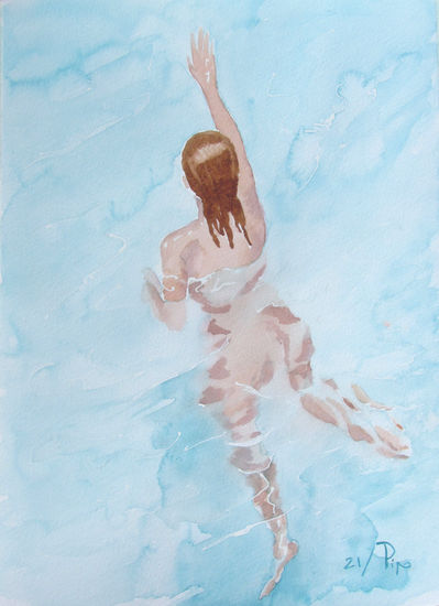 nadando Watercolour Paper Nude Paintings