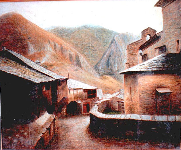 "Peñalva de santiago, el valle del silencio" Oil Canvas Landscaping