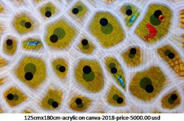 Cosmogonía Acrílico Lienzo Animales