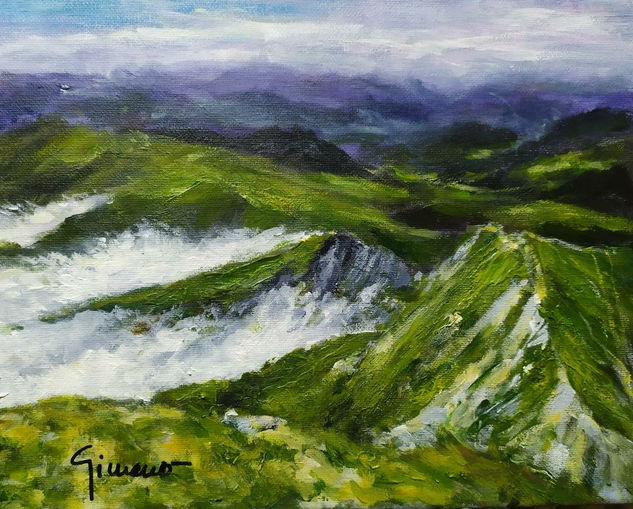 Pico Orhi. Navarra Oil Canvas Landscaping