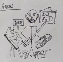 Aaron, croquis, año...