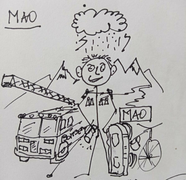 mao, croquis , año 2016, constitucion, chile.