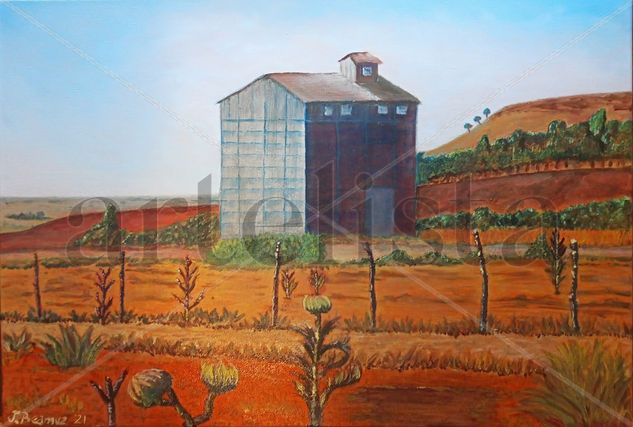 Los Alcores Oil Canvas Landscaping