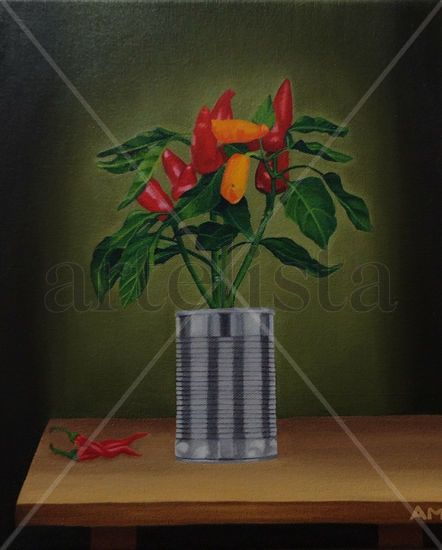 Chiles Oil Canvas Still Life Paintings