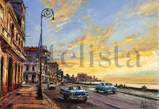 "Malecón con tráfico"