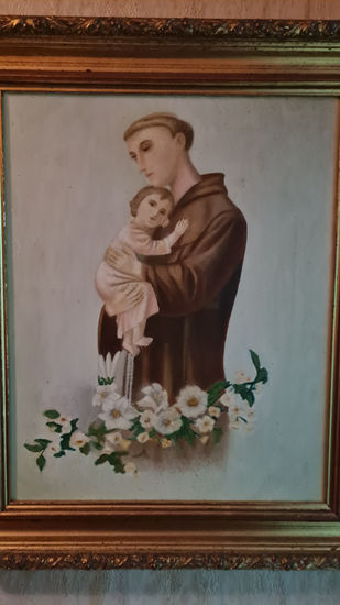 San antonio de padua Oil Canvas Portrait