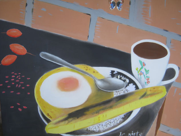 desayuno Acrylic Canvas Still Life Paintings