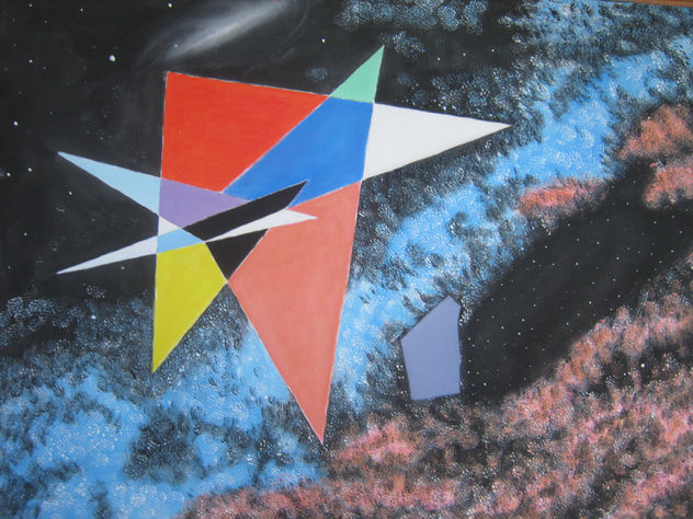 galaxia irregular azul