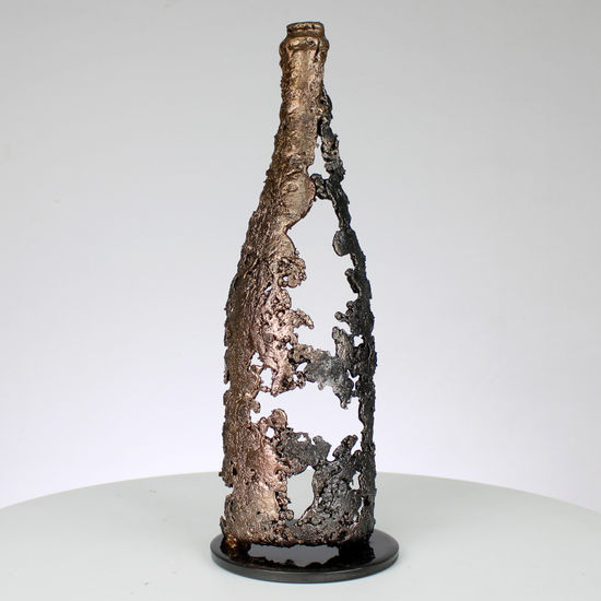 Botella de champan 142-21 Bronce Figurativa