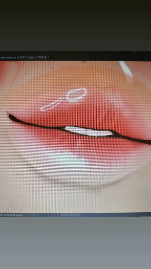 Labios semirealistas 