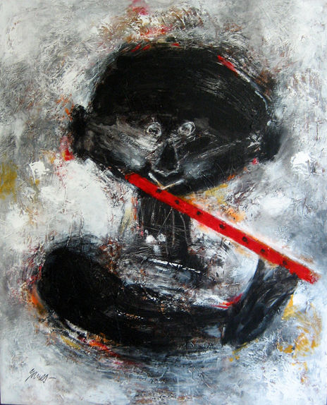 Elegua Flautista No.3